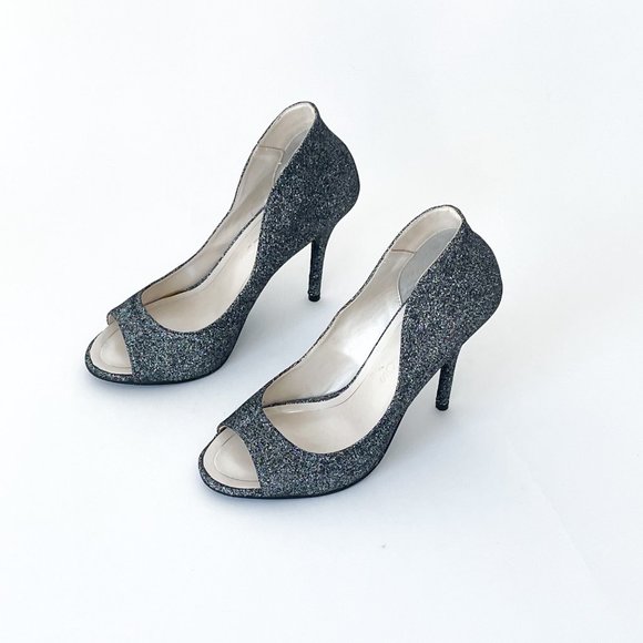 Brand New Caparros Glitter Grey Heels - 7.5 - Picture 2 of 4